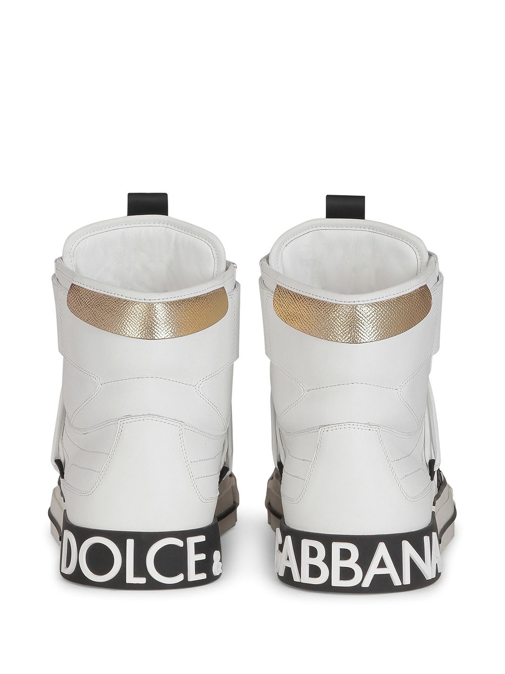 Dolce Gabbana D G Men Calfskin 2 Zero Custom High Top Sneakers