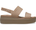 Crocss brooklyn slingback low wedge sandals