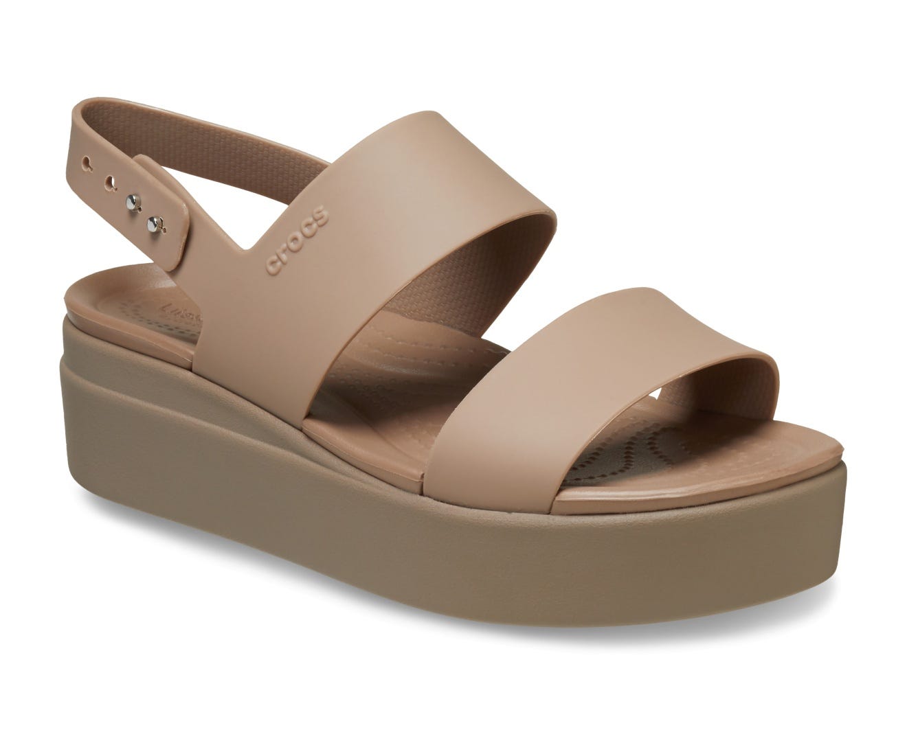 Crocss brooklyn slingback low wedge sandals