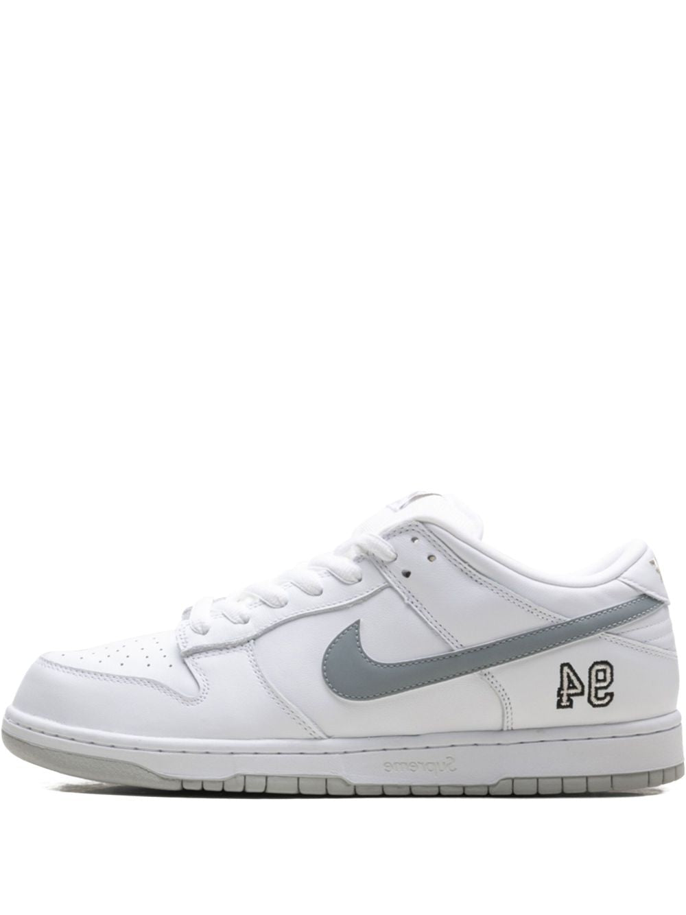 Supremee x Nik_ee SB Dunk Low Metallic Silver 1856