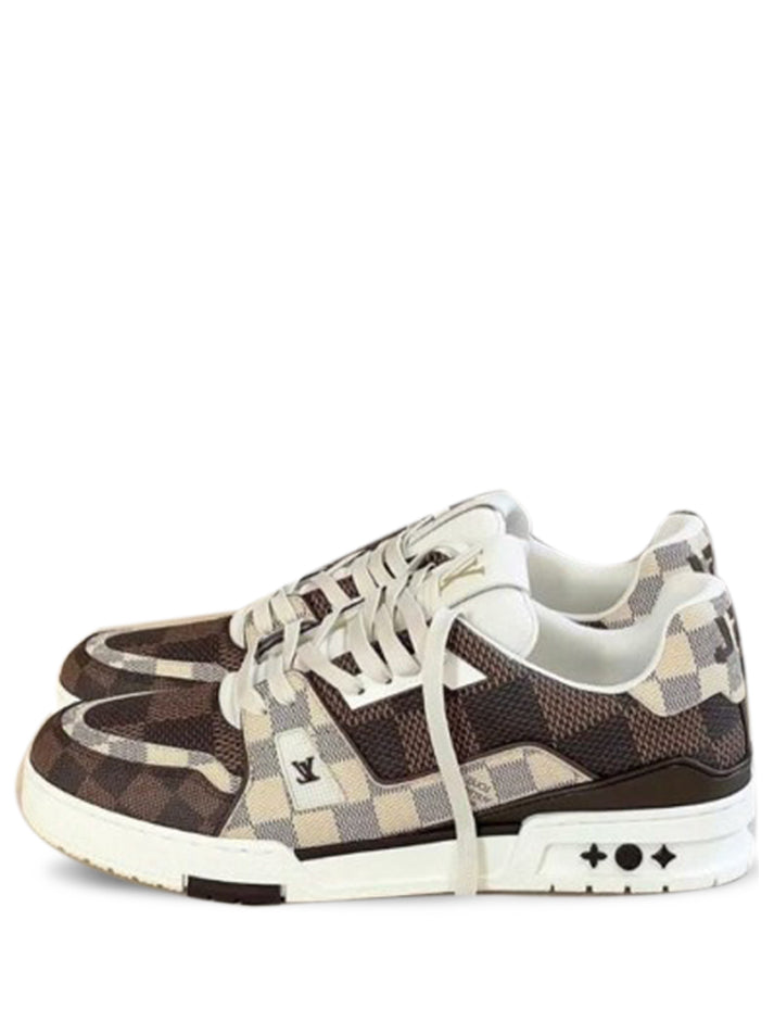 louis vuitton LV BROWN trainer new sneaker leather
