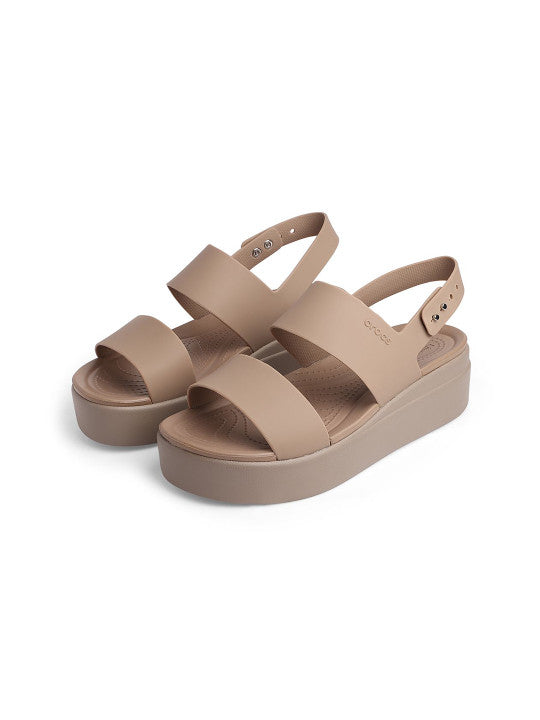 crocss Brooklyn Womens Wedge Sandals pink
