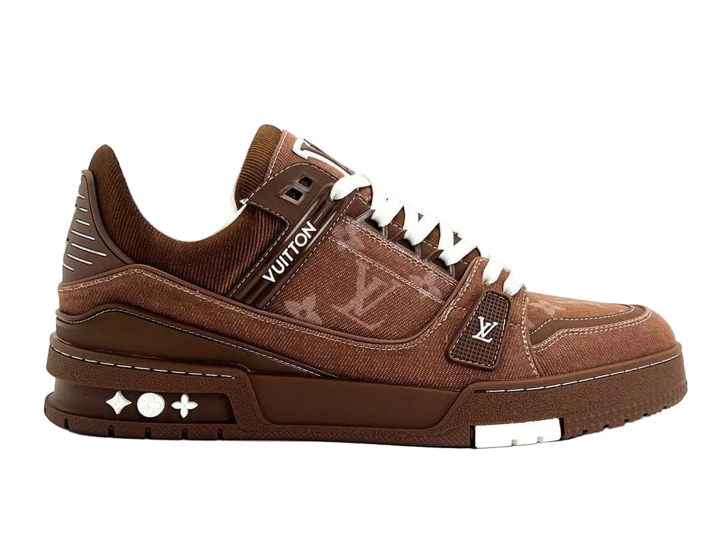 Louis_ Vuitton Trainer Brown Denim With All Accessories 170