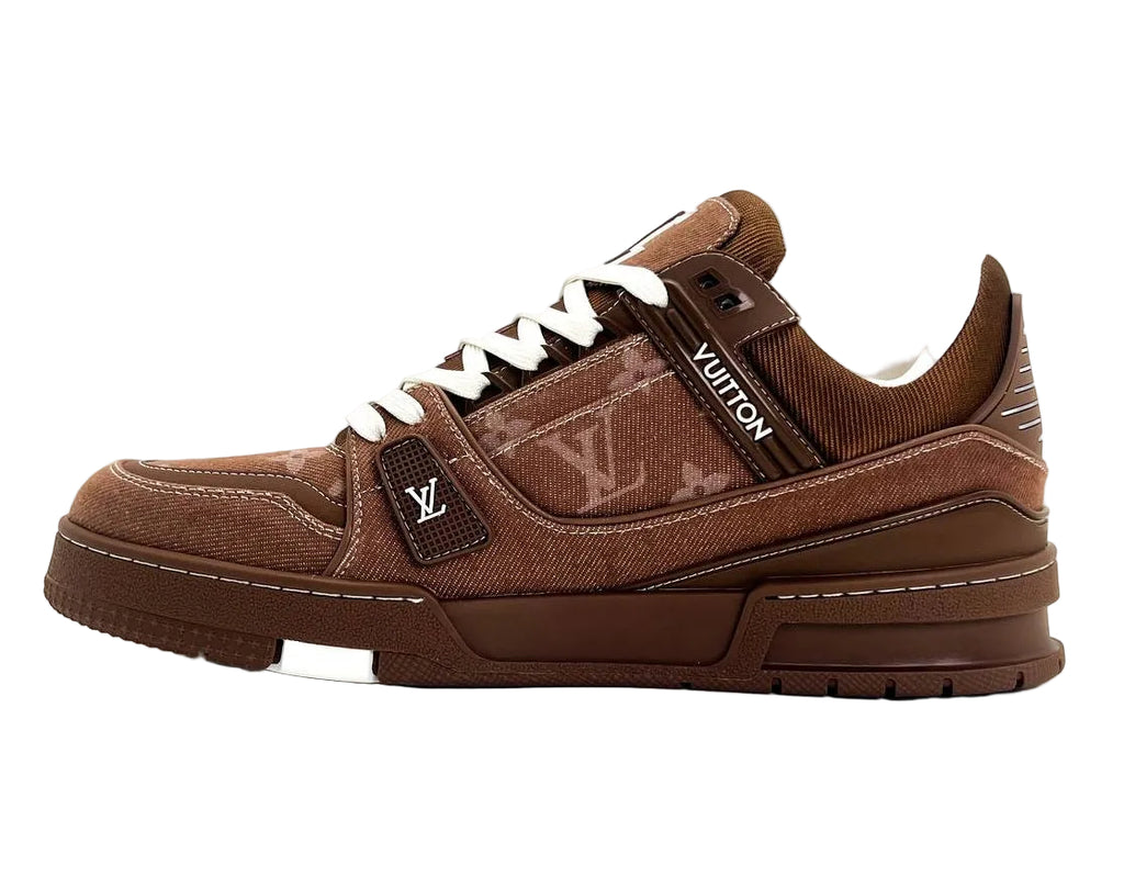Louis_ Vuitton Trainer Brown Denim With All Accessories 170