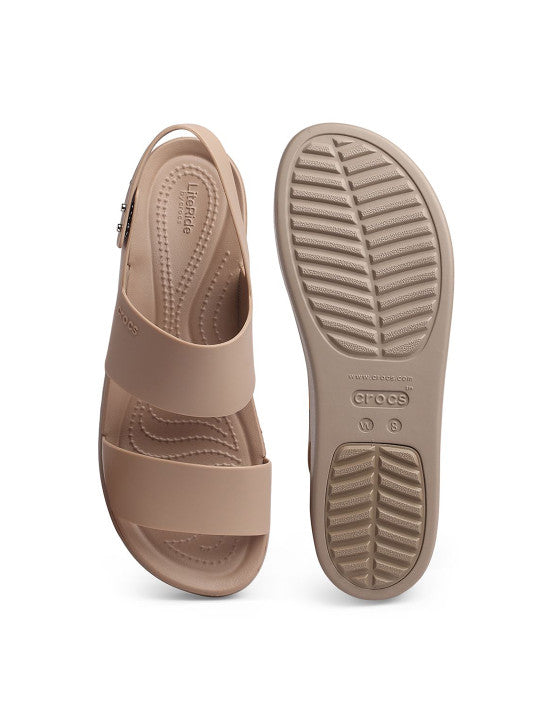 Crocss brooklyn slingback low wedge sandals