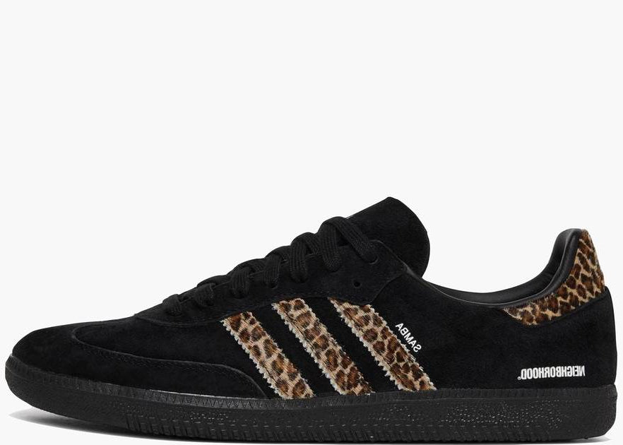 Adidass end x neighborhood x samba black leopard
