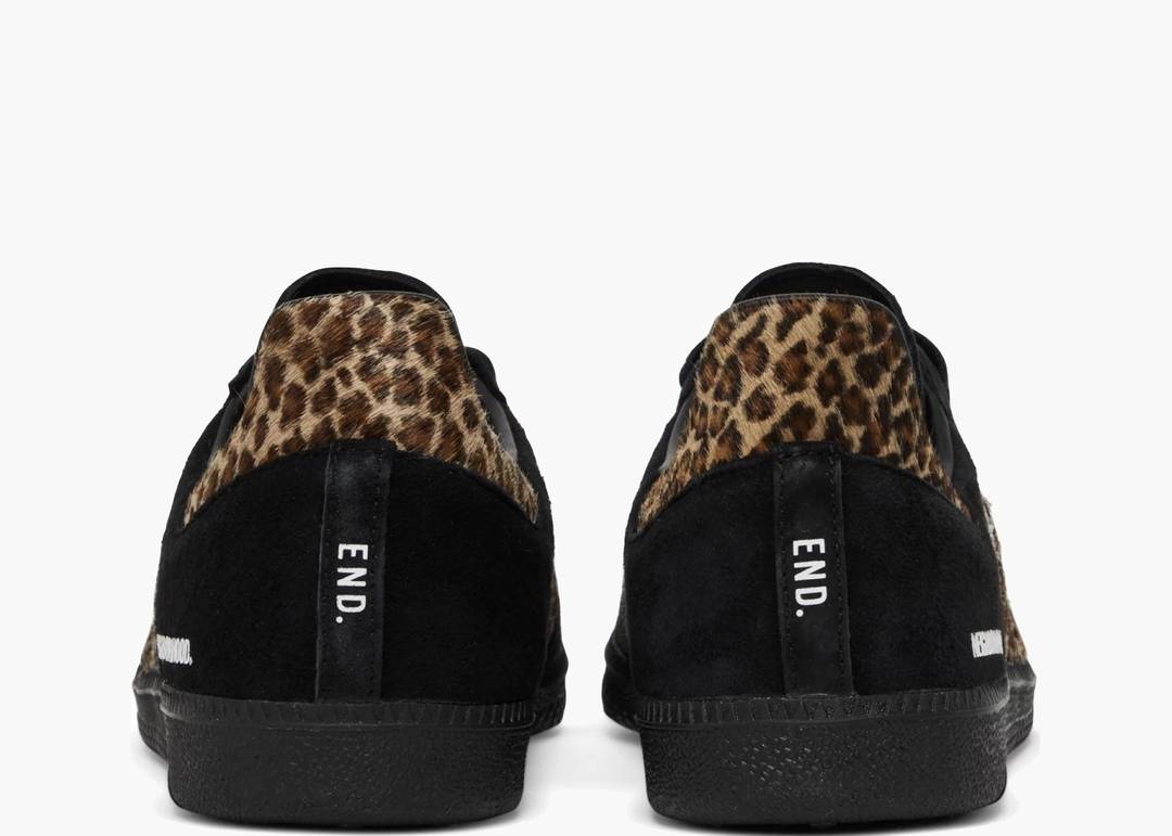 Adidass end x neighborhood x samba black leopard