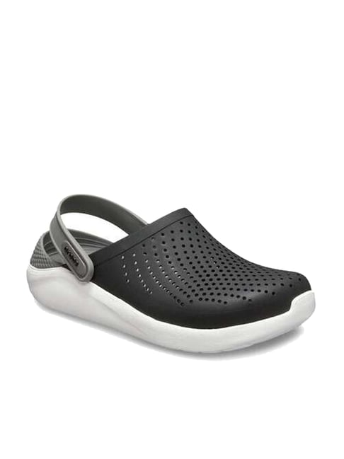 crocss literide black white
