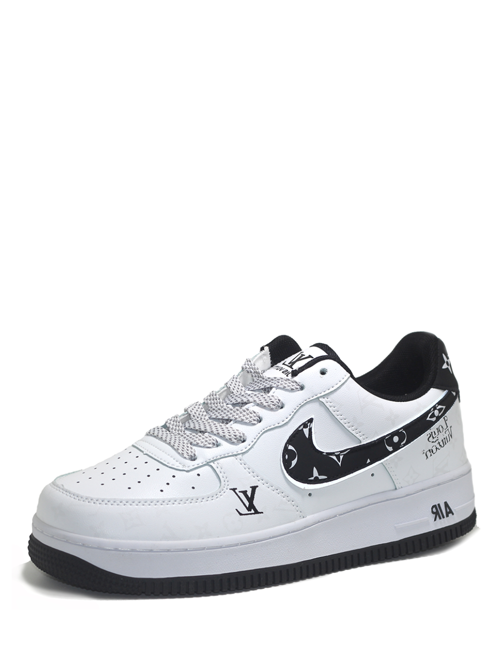 Louiss Vuitton X Nik e Air Force 1 Denim Black
