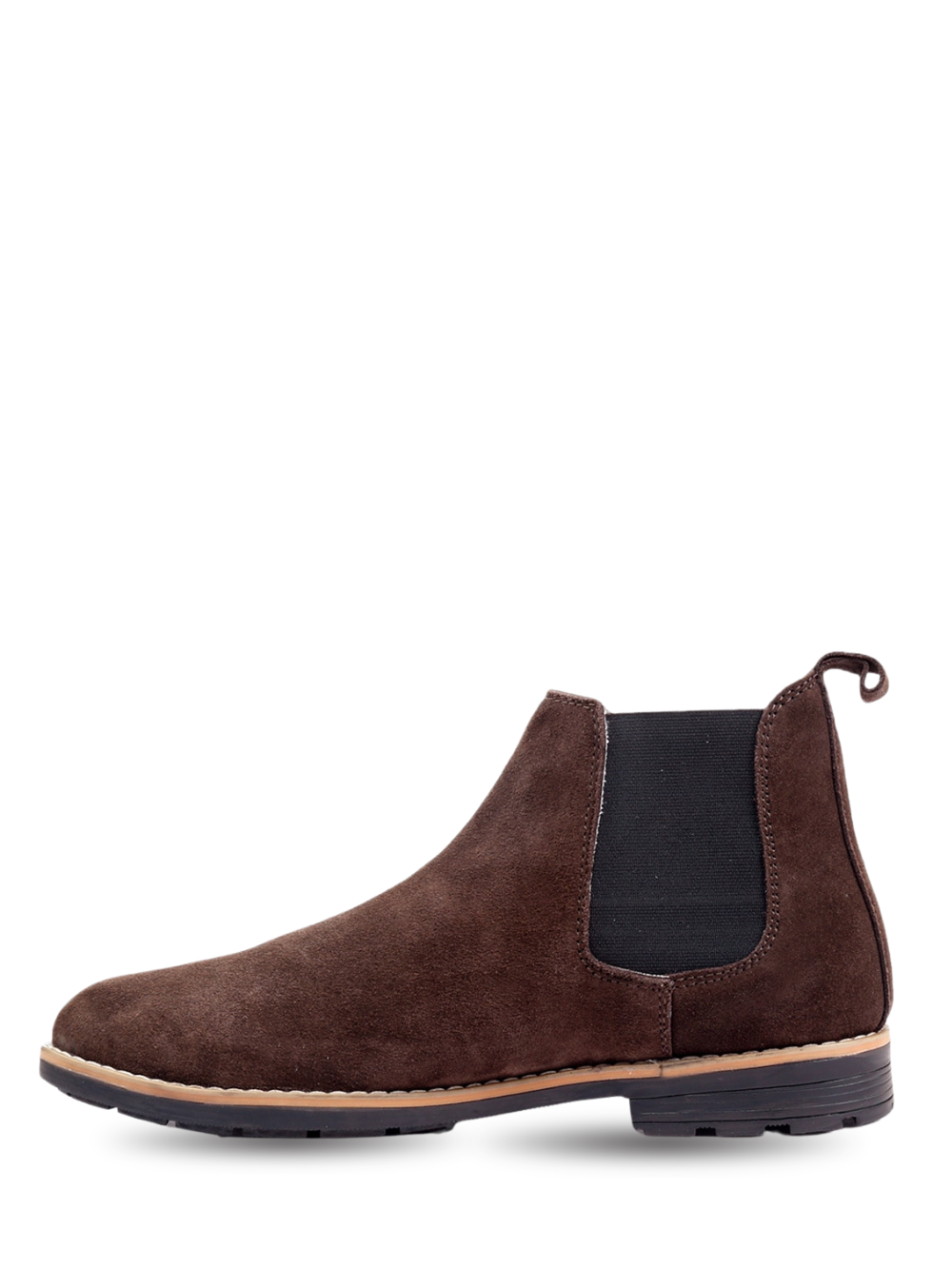 Zaraa Chain Chelsea Suede Brown