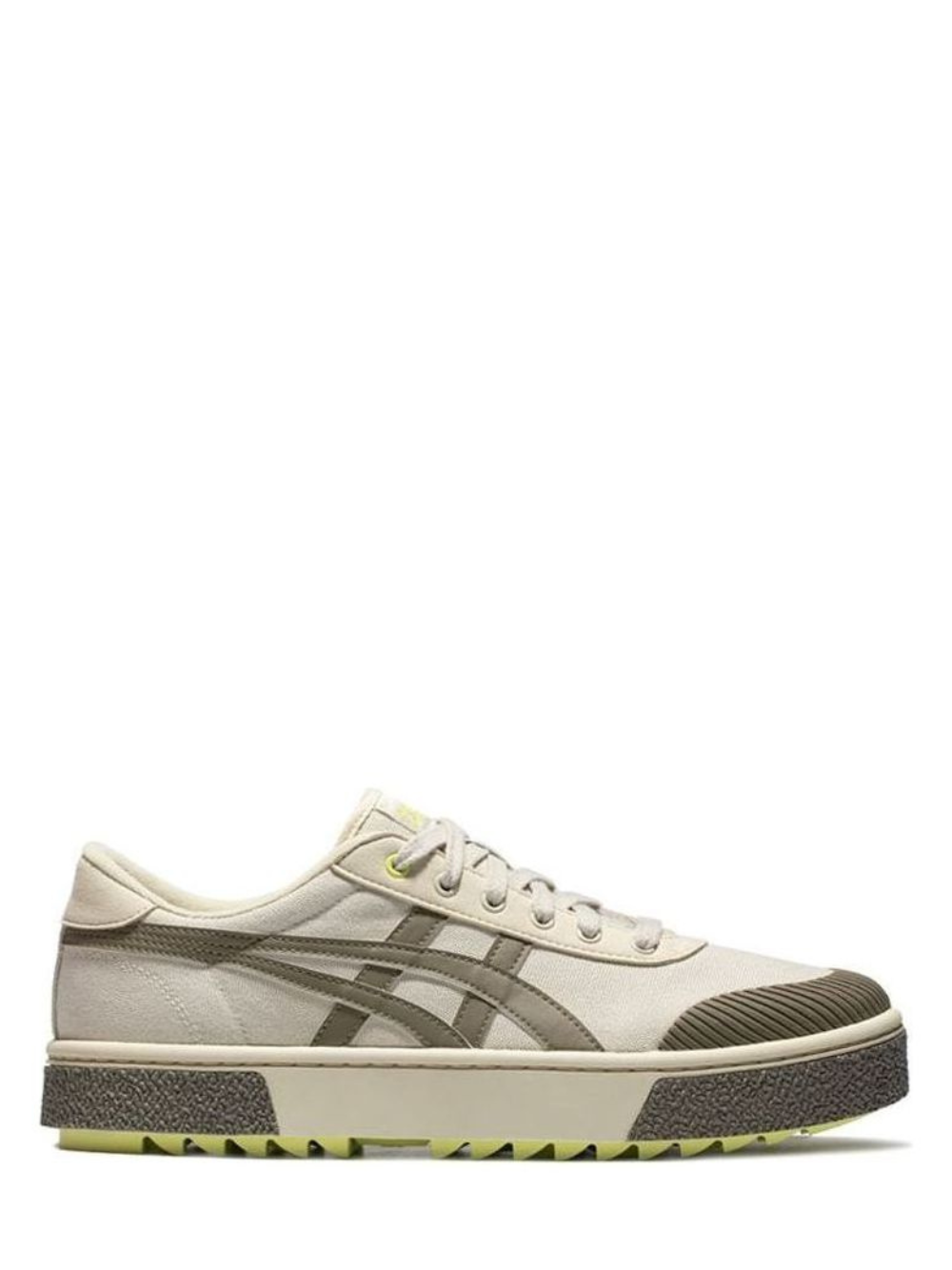 Asicss court trail army green white