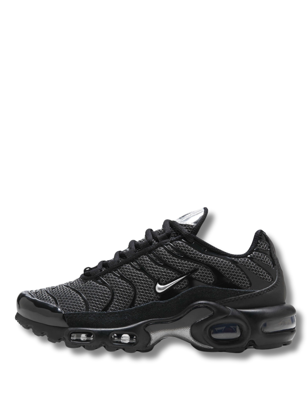 Nikee Airmax Plus Metallic Black Silver