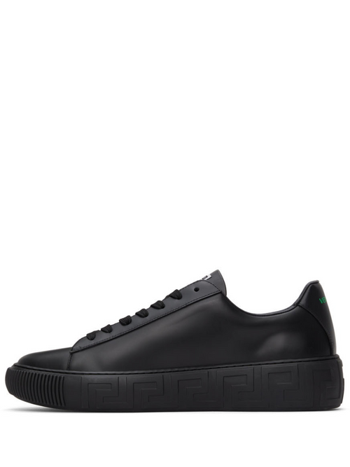 ...Versace Greca Medusa Smile Leather Sneakers