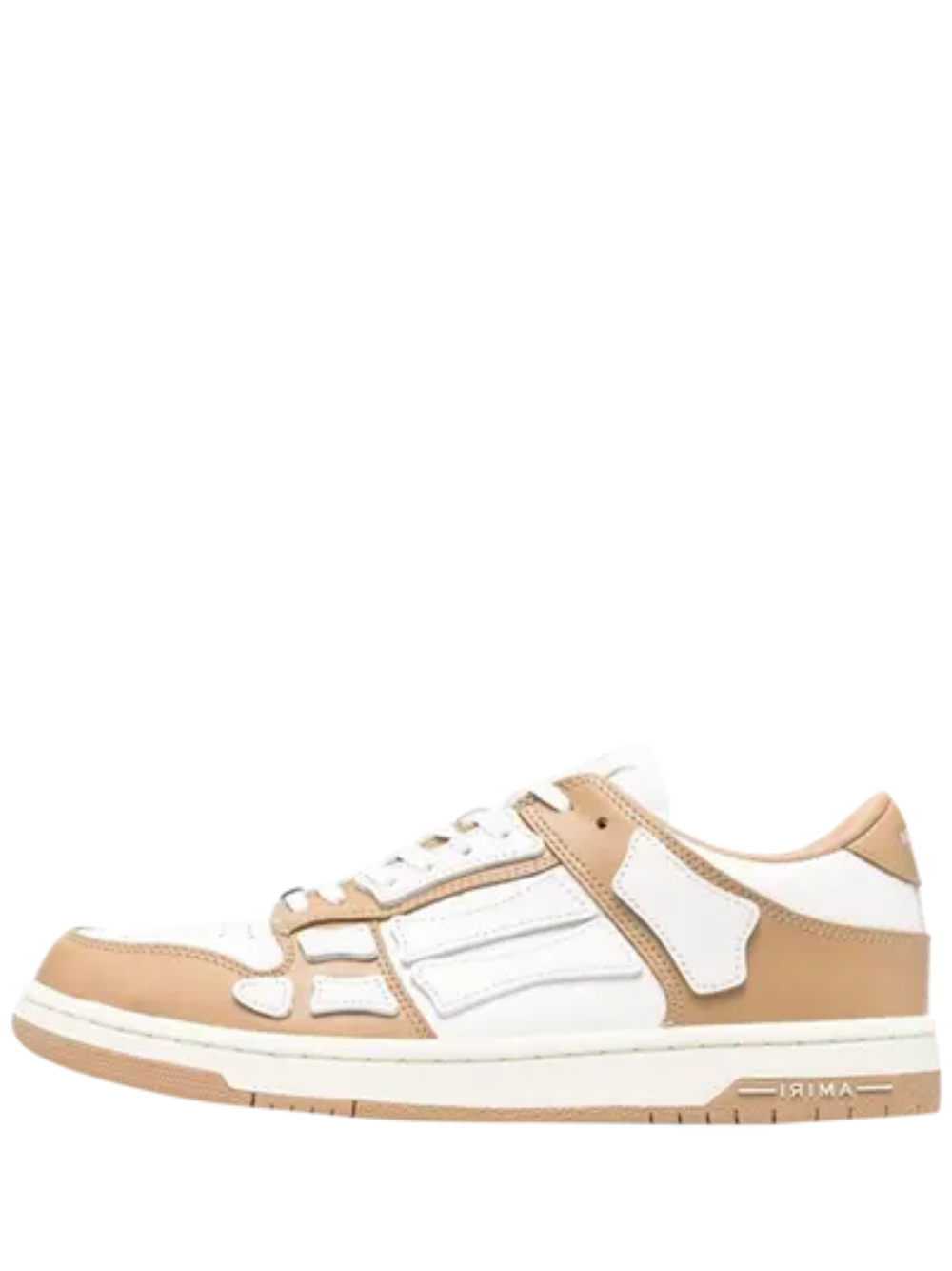 amirii skeleton low gold white sneaker