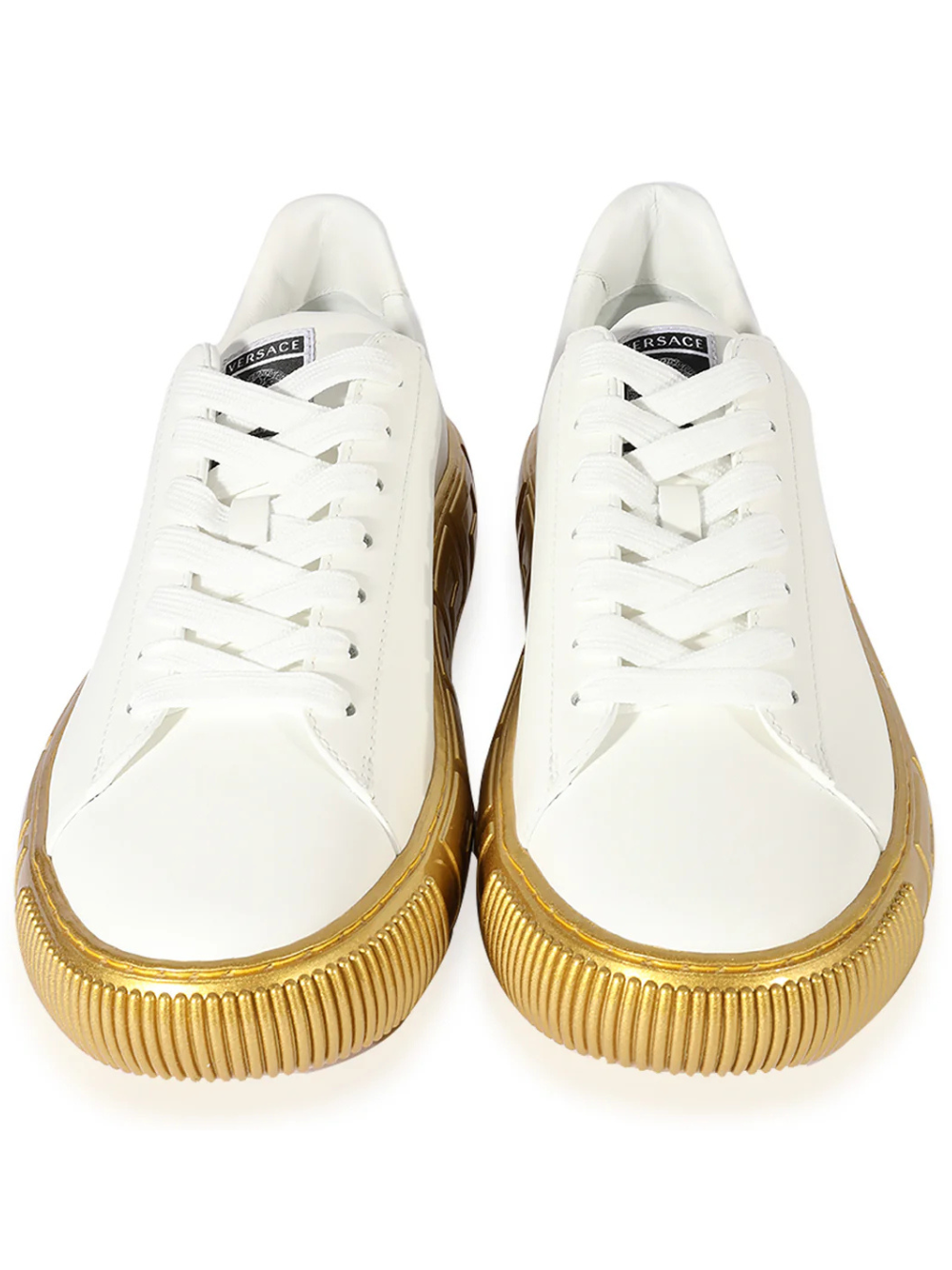 Versace Greca Sneaker Low Top White Gold