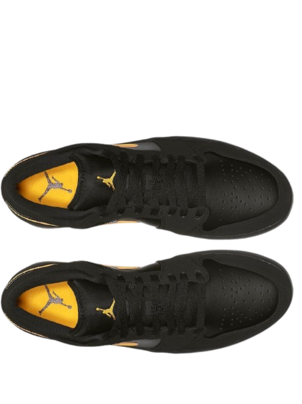 air jordan 1 low black yellow