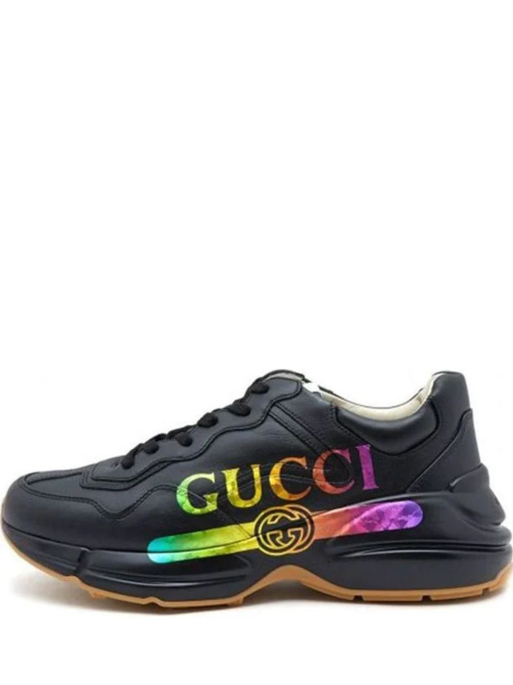 Gucci_. rython black logo sneakers
