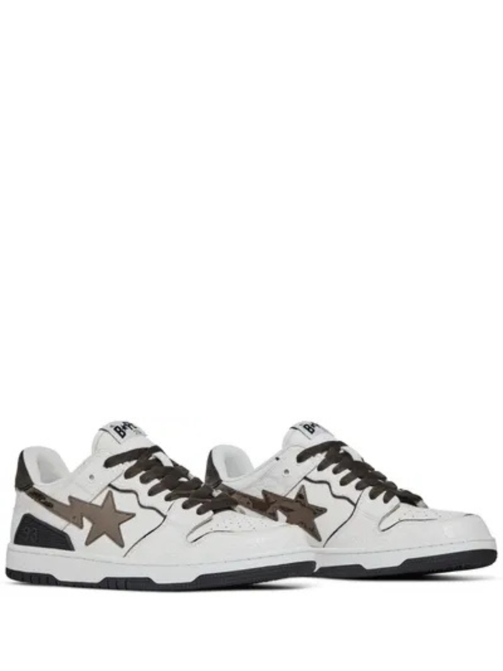 Bathing Ape Bape SK8 Sta White Silver