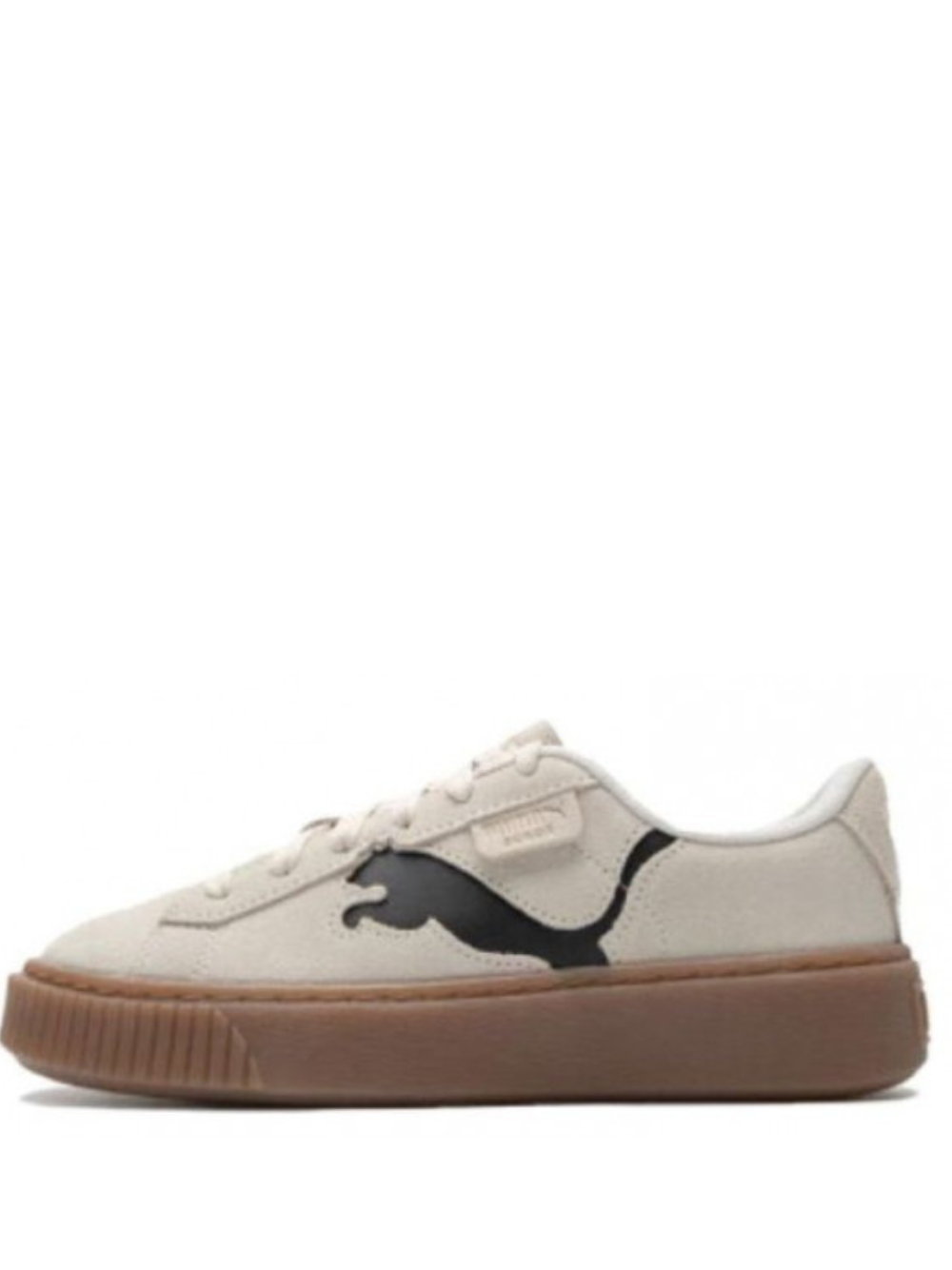 Pumaa Suede Platform Beige Brown