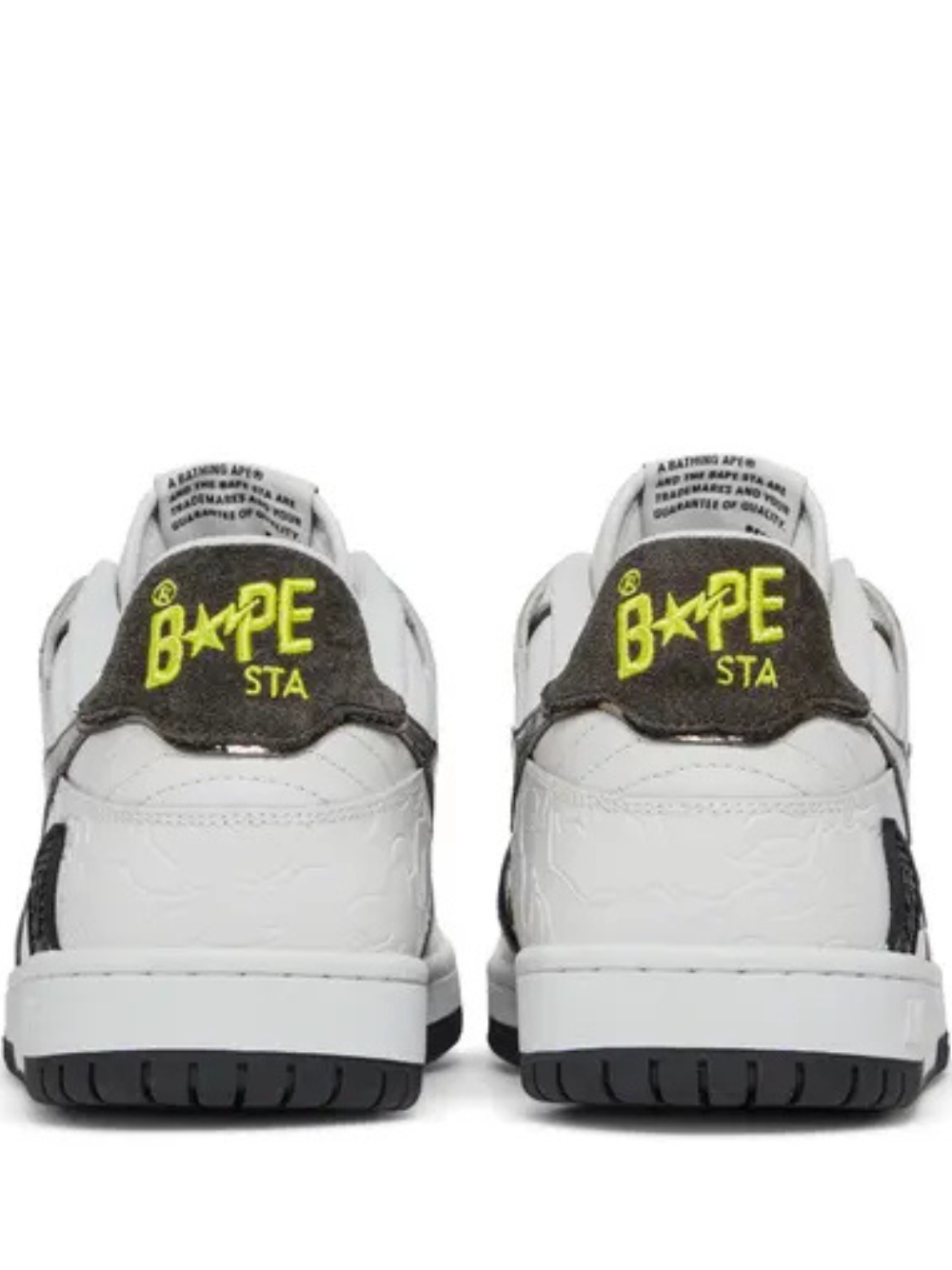 Bathing Ape Bape SK8 Sta White Silver