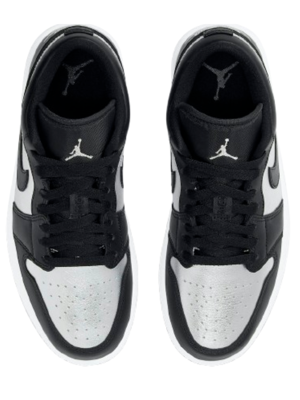 air jordan 1 low silver toe