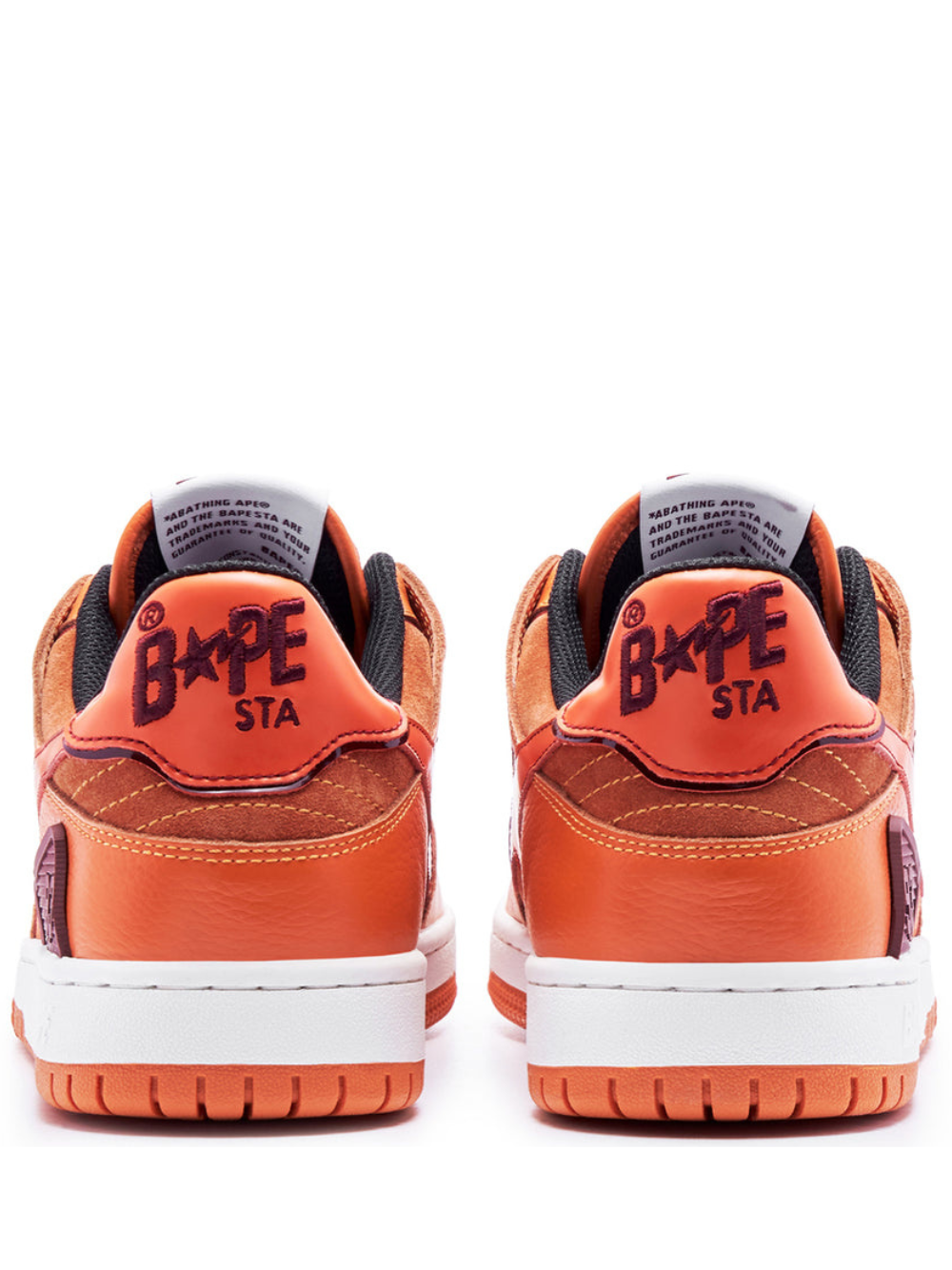 Bathing Ape Bape SK8 Sta Orange Brown