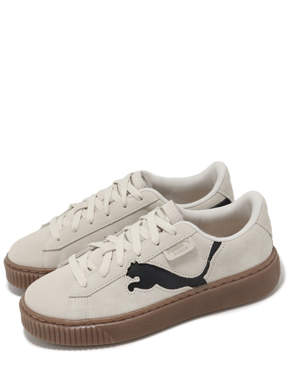 Pumaa Suede Platform Beige Brown