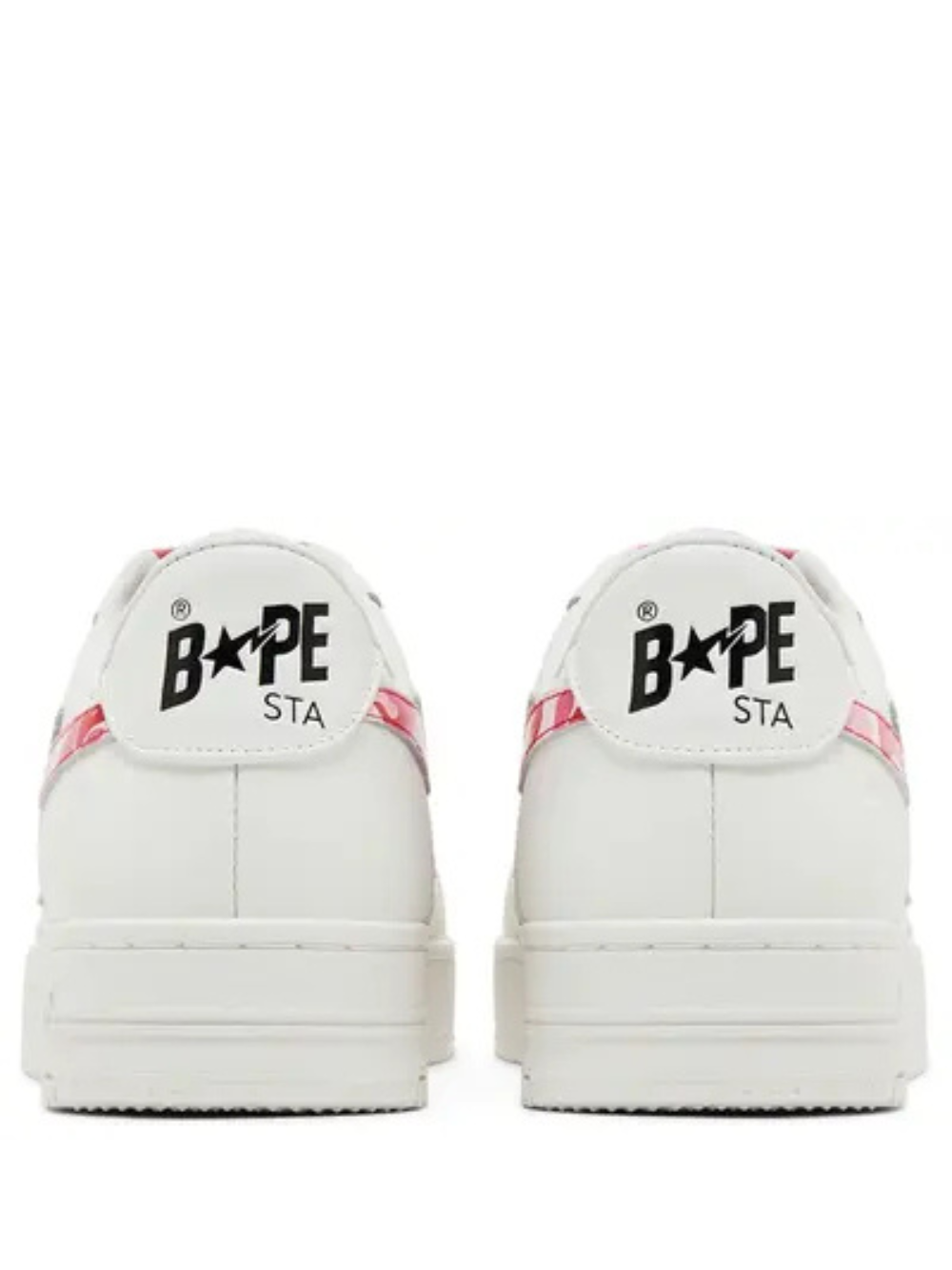 Bathing Ape Bape Sta Low Sneakers white pink