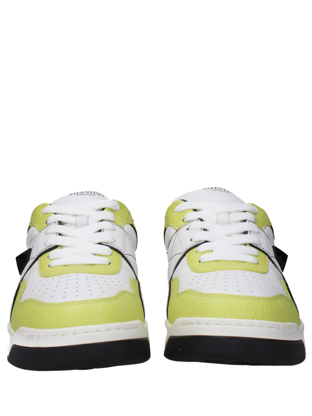 Valentino garavani one stud low top nappa sneaker white yellow