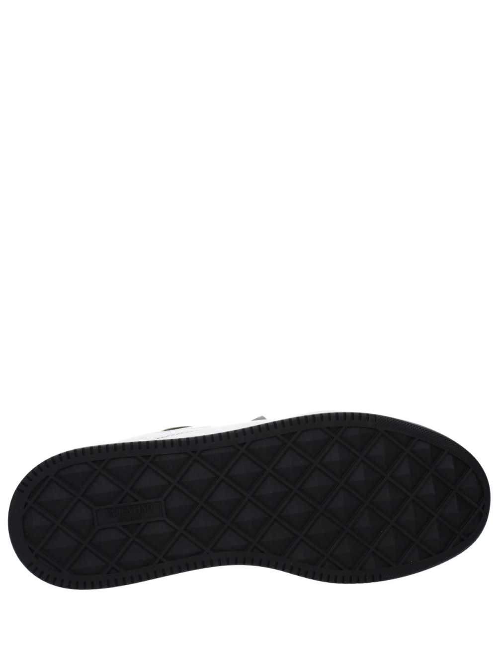 Valentino garavani one stud low top nappa sneaker white yellow