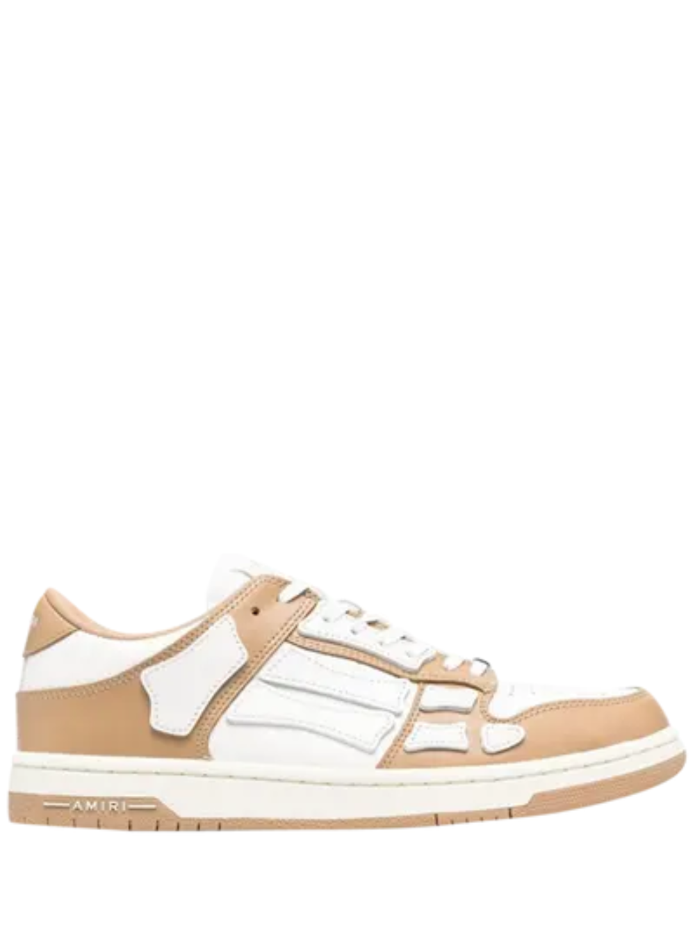 amirii skeleton low gold white sneaker