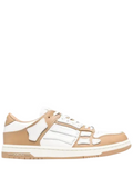 amirii skeleton low gold white sneaker