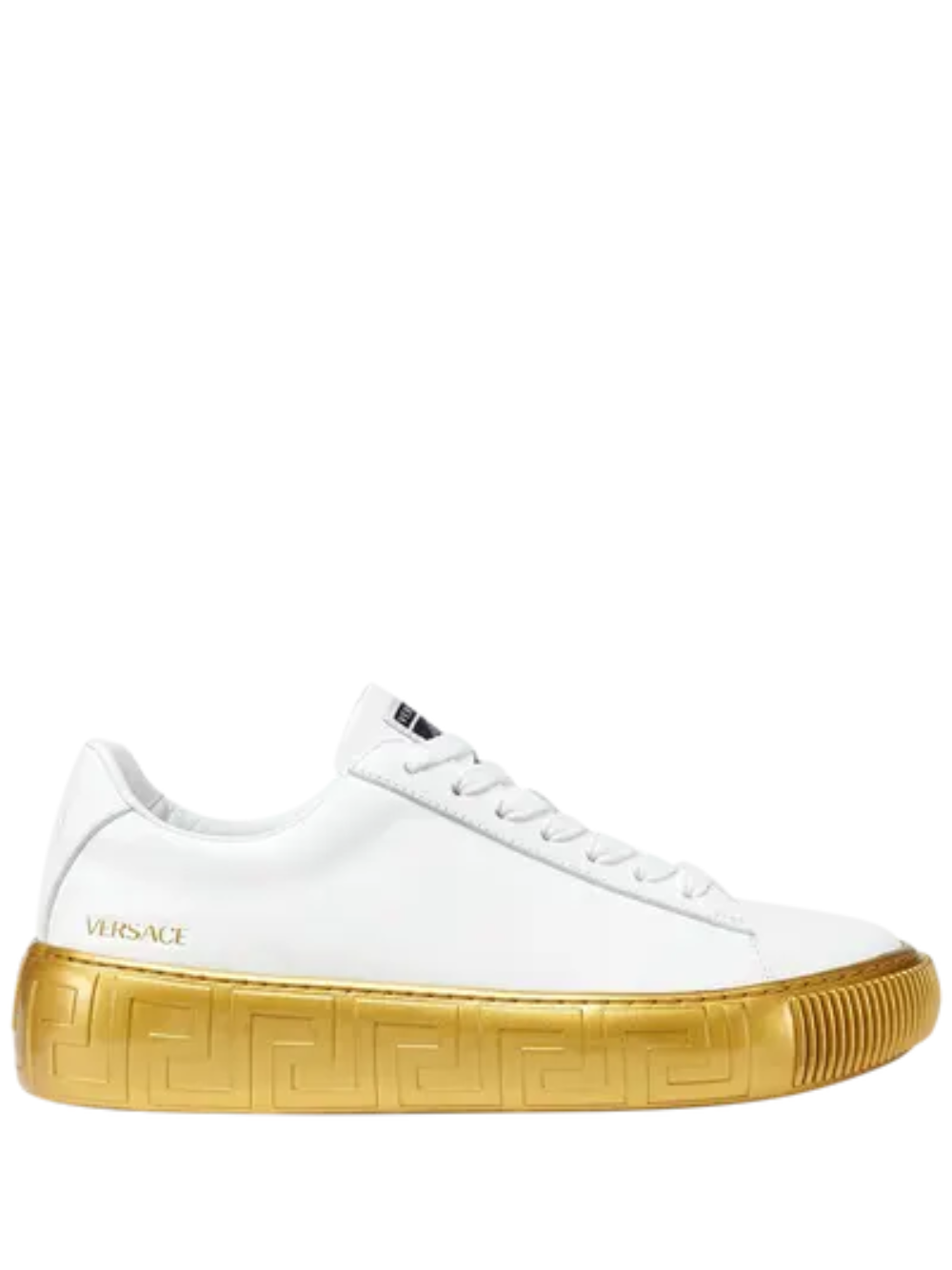 Versace Greca Sneaker Low Top White Gold