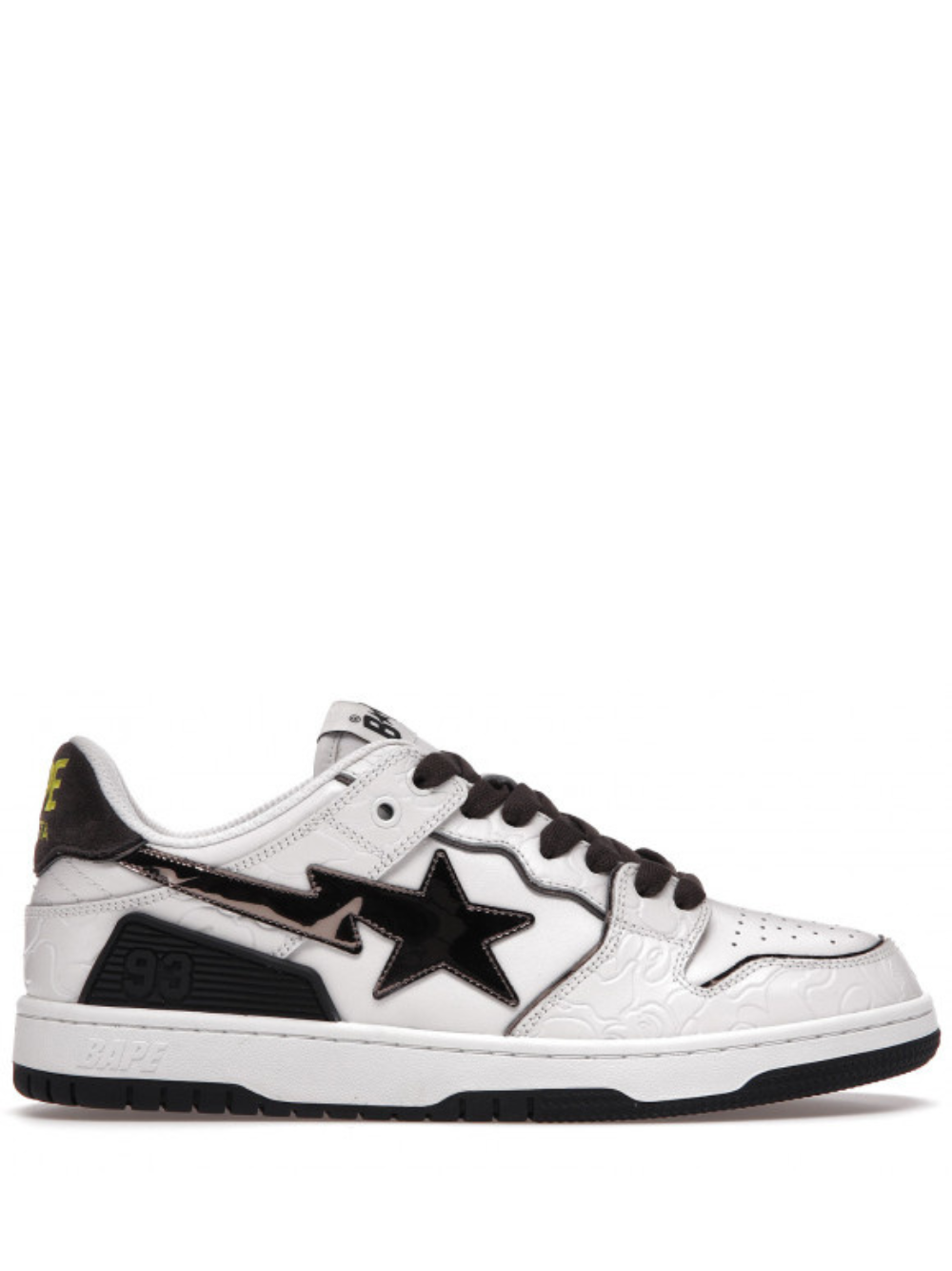 Bathing Ape Bape SK8 Sta White Silver