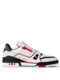 Louis Vuitton Lv Trainer White Red Black