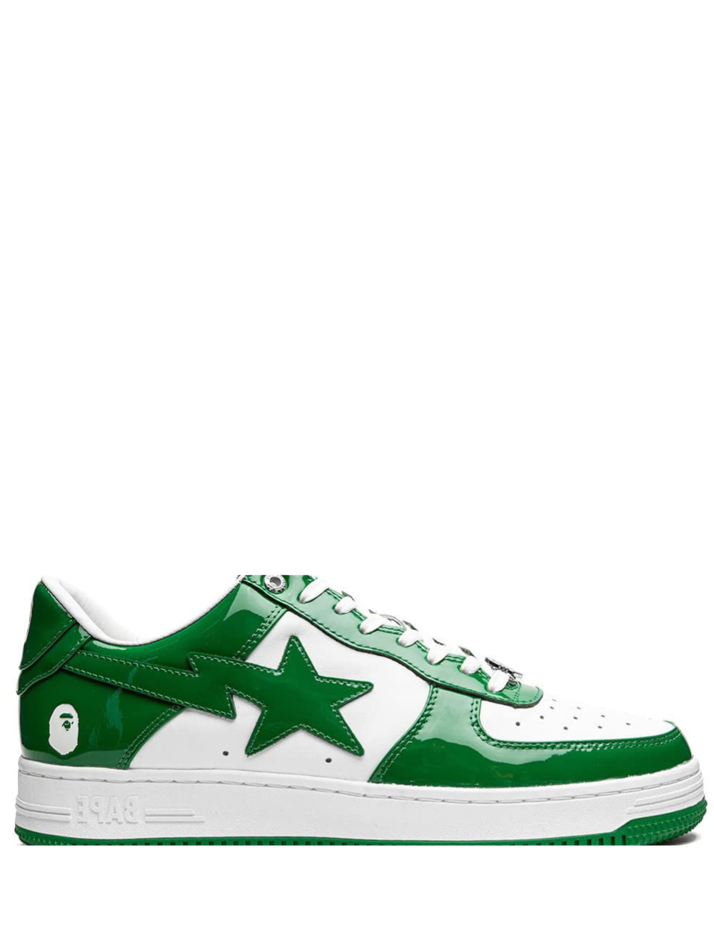 Bathing Ape Bape Sta Patent Leather Green White