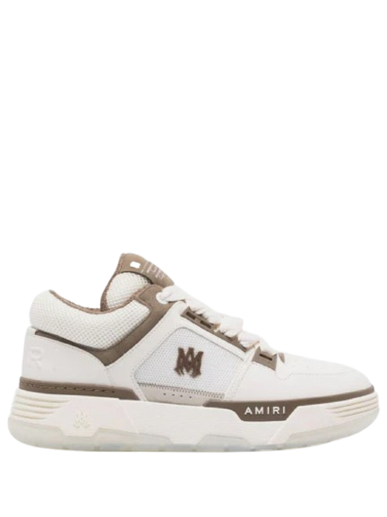 amirii. ma2 low top white brown sneakers