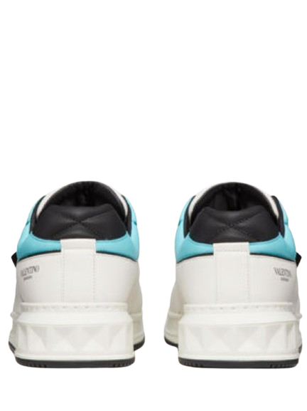 Valentinoo garavani one stud low top nappa sneaker white light blue fix