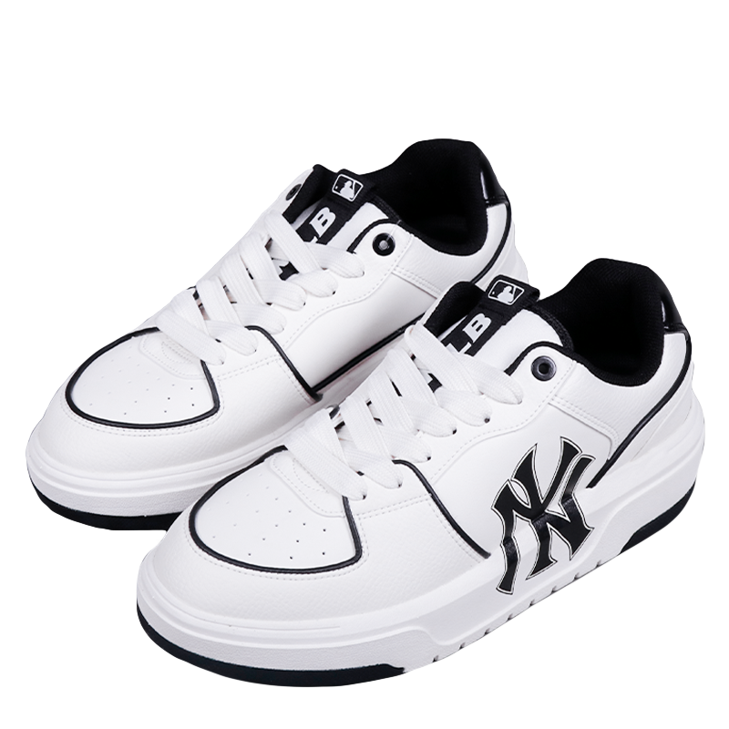 MLB CHUNKY LINER LOW WHITE BLACK