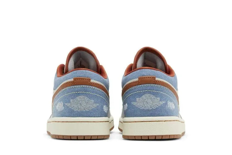 Nikee Air Jordan Retro 1 Low Phantom Denim White 921