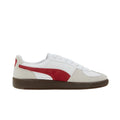 PUMAA PALERMO LEATHER WHITEVAPOR GRAY-CLUB RED