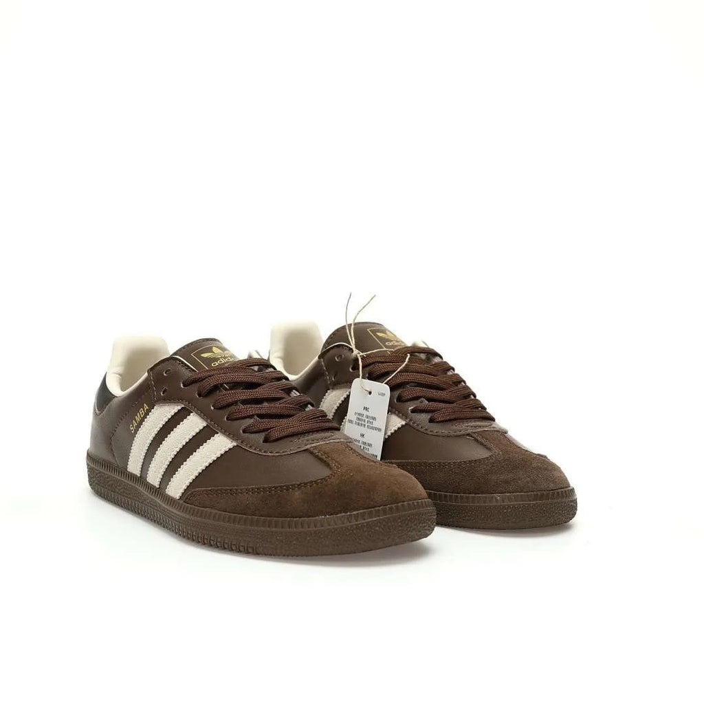 Adidass Samba Og Dark Brown Beige Gum