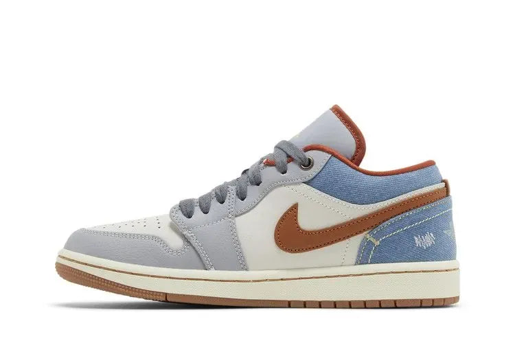 Nikee Air Jordan Retro 1 Low Phantom Denim White 921