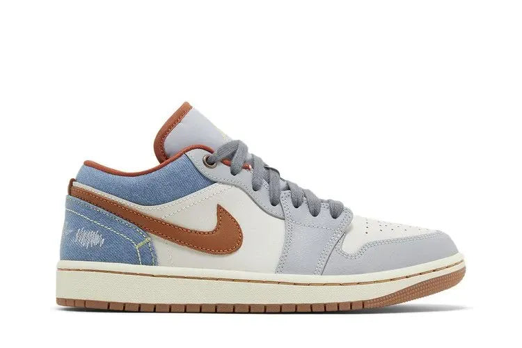 Nikee Air Jordan Retro 1 Low Phantom Denim White 921