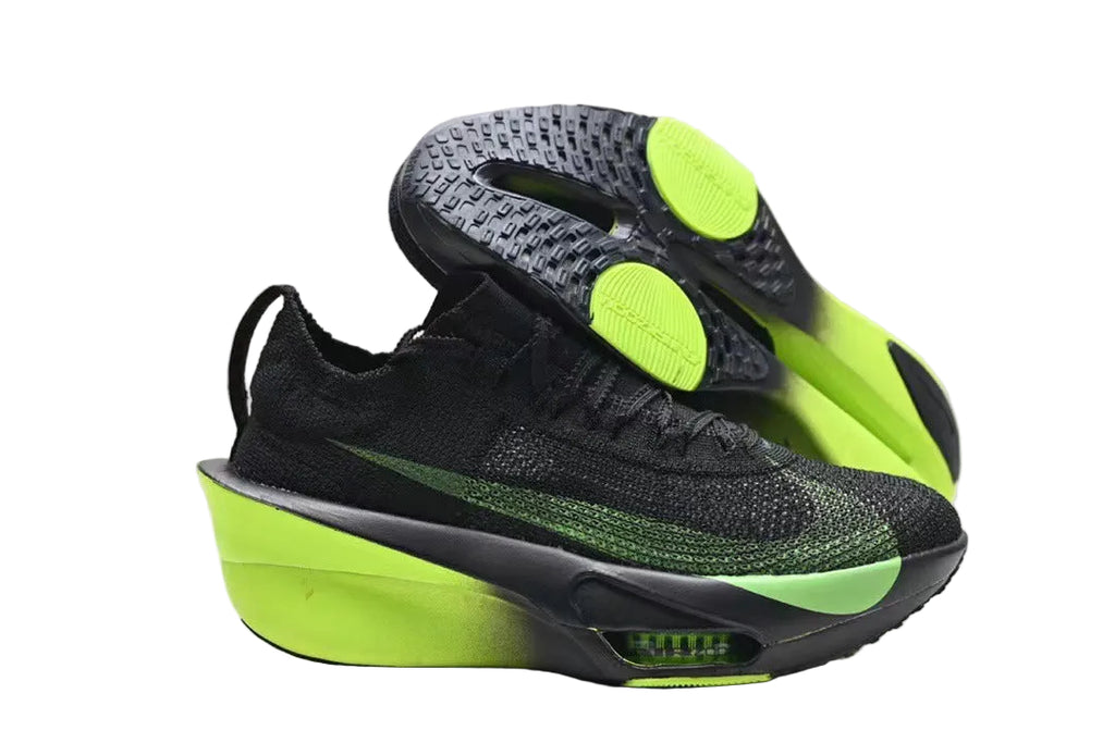 Nikee Air zoom Alphafly 3 Black Green Running Shoes 640