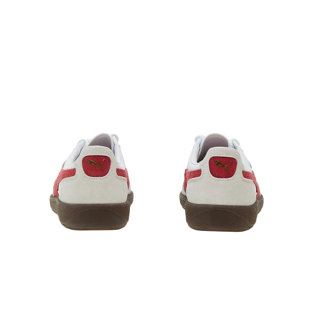 PUMAA PALERMO LEATHER WHITEVAPOR GRAY-CLUB RED