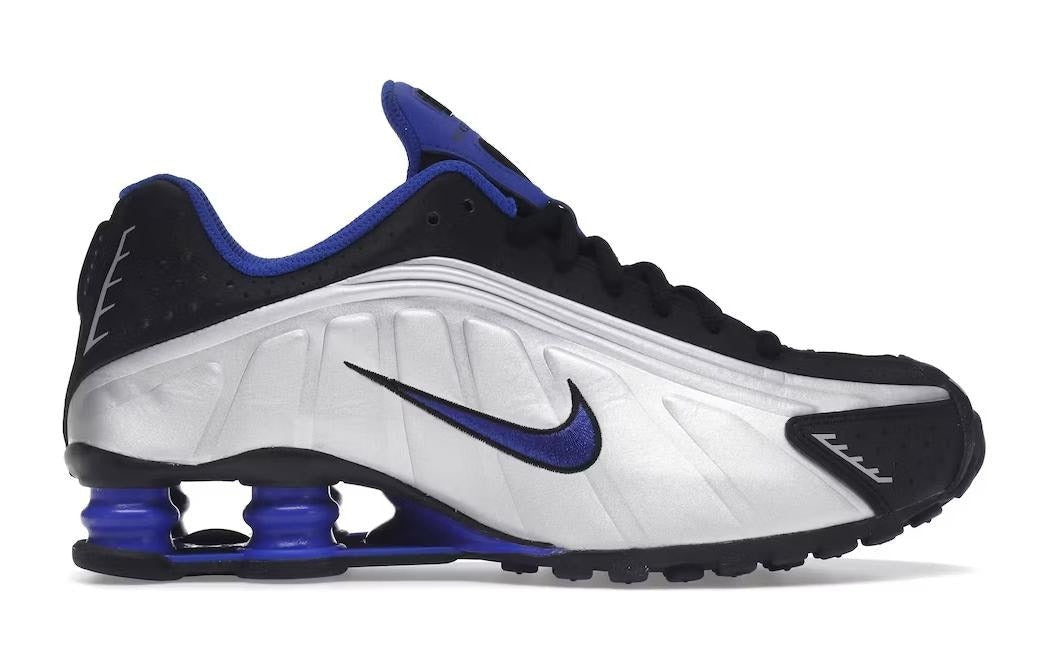 Nikee Shox R4 Black Metallic Silver Racer Blue 304