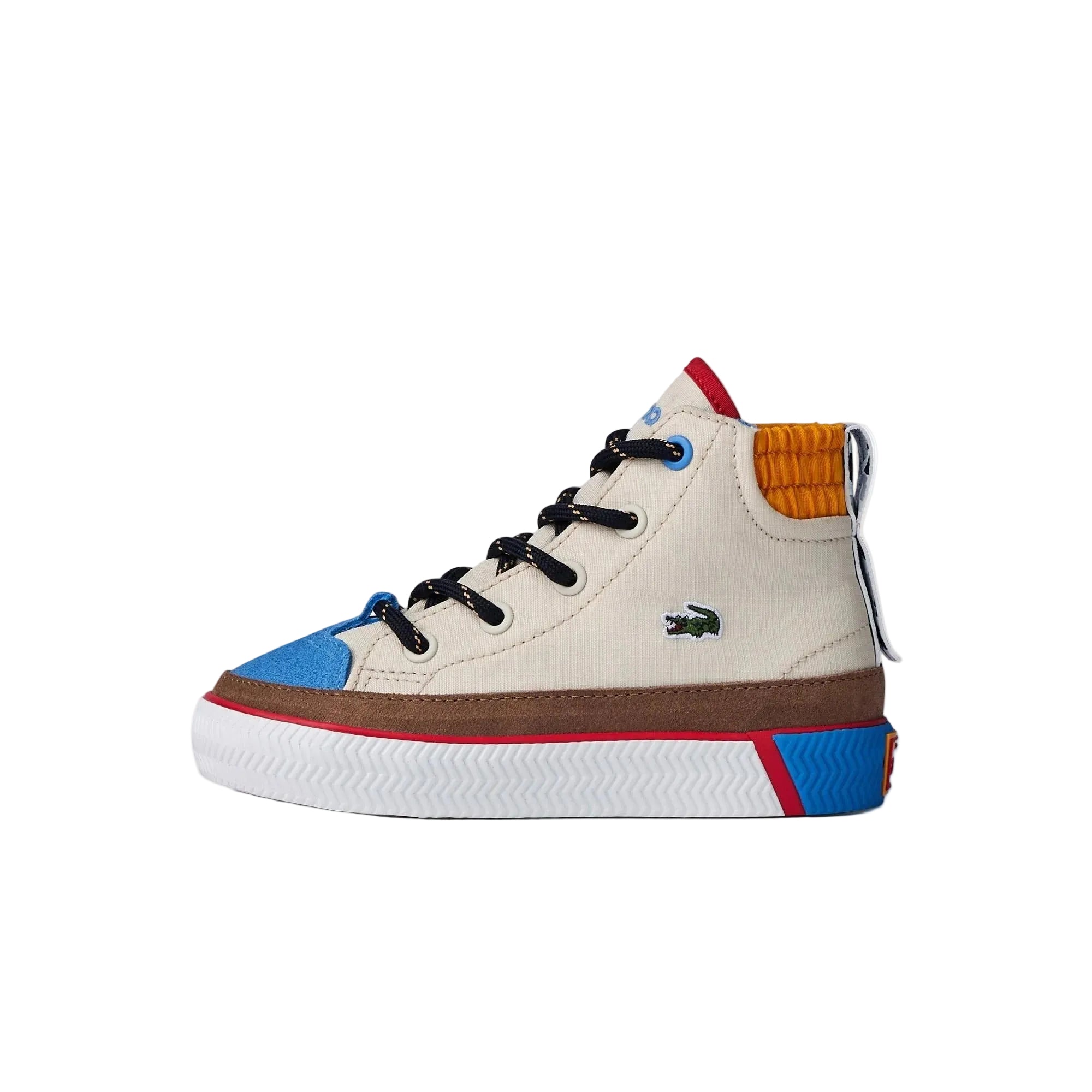 Lacosttee Gripshot High-Top White Brown