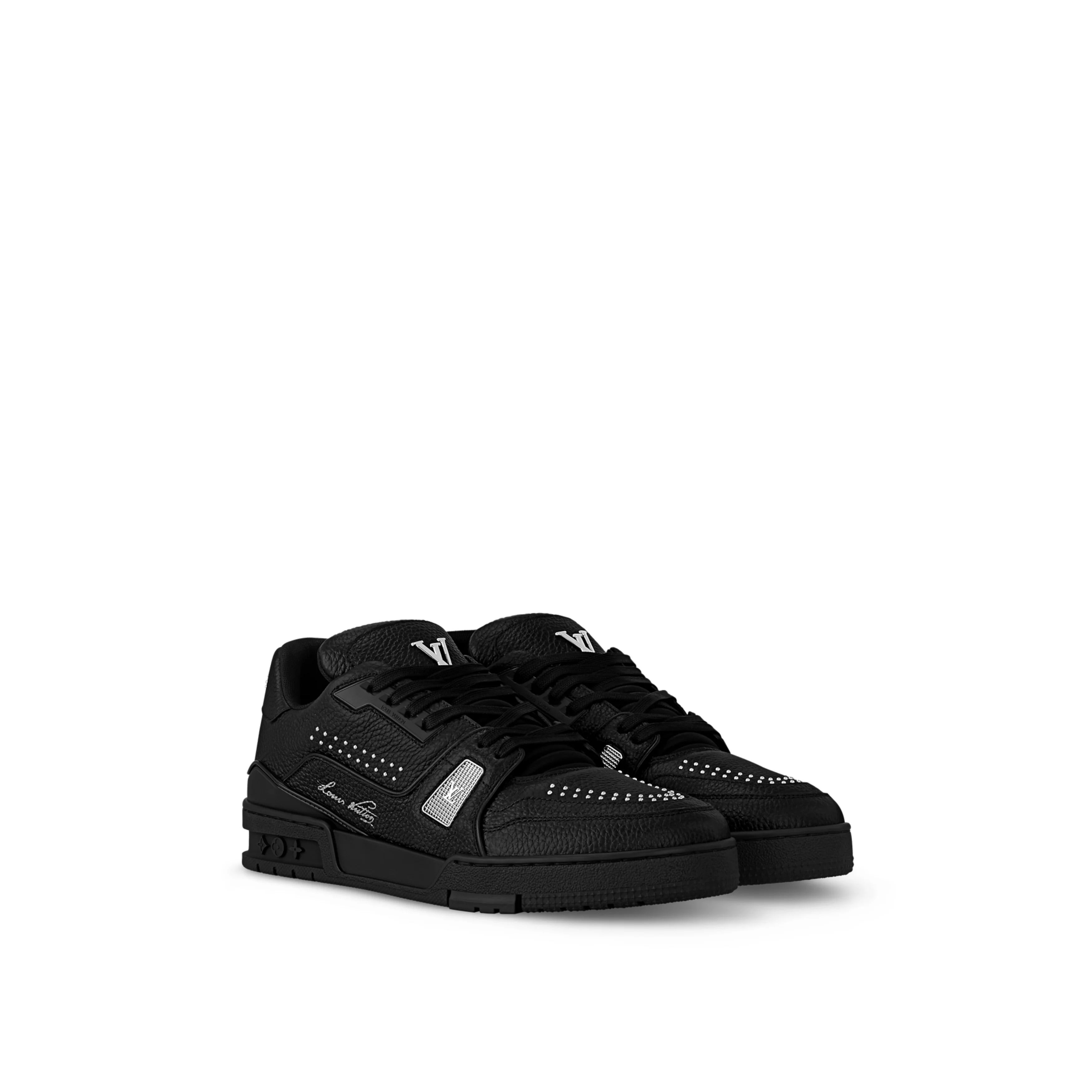 louiss vuitton LV Trainer Black Calf Leather 512