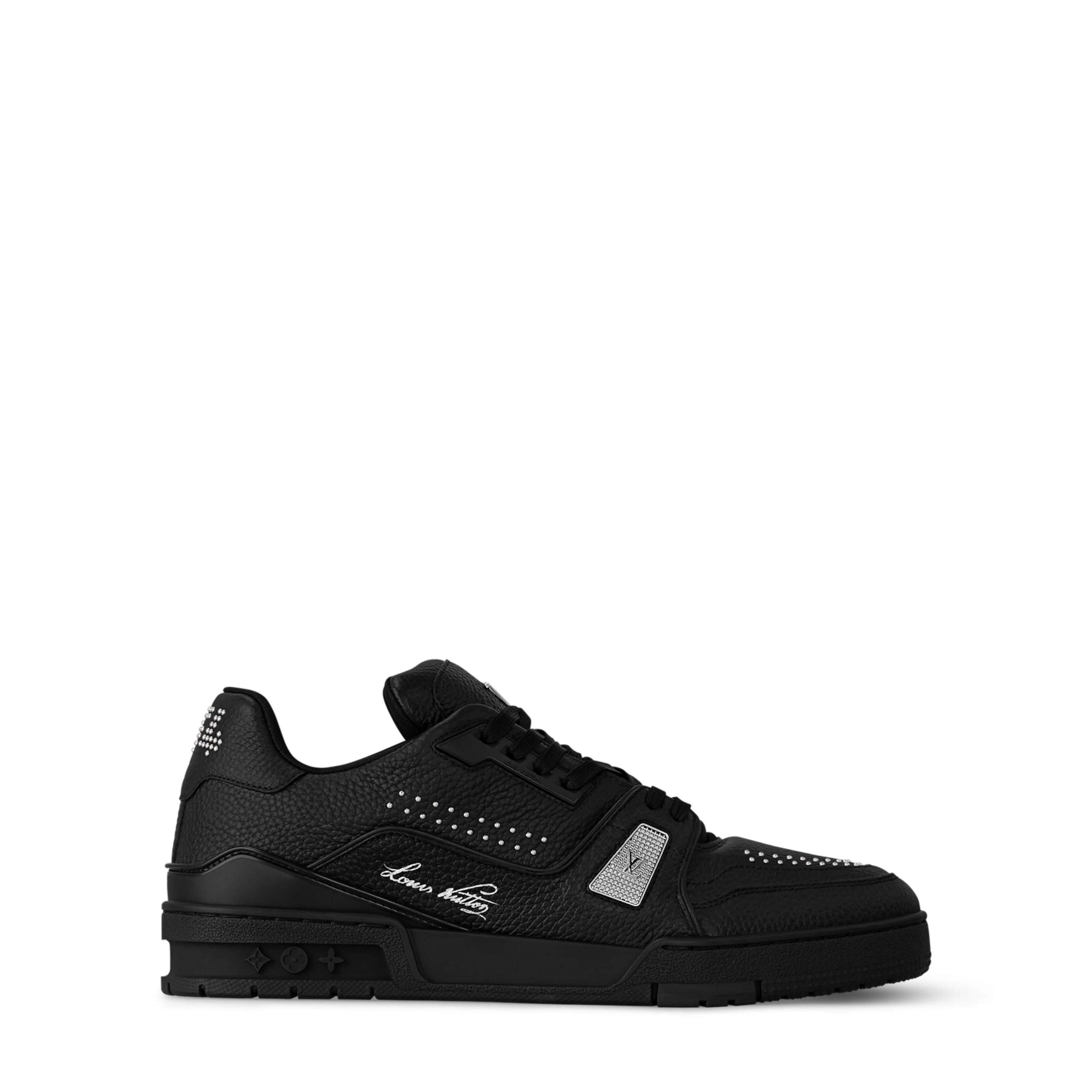 louiss vuitton LV Trainer Black Calf Leather 512